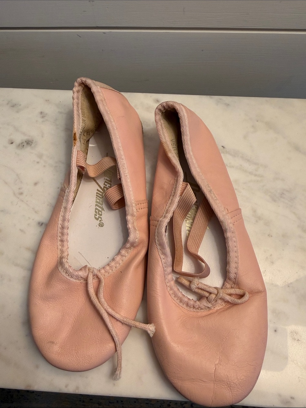 Vintage Pink Ballet Slippers Made in USA